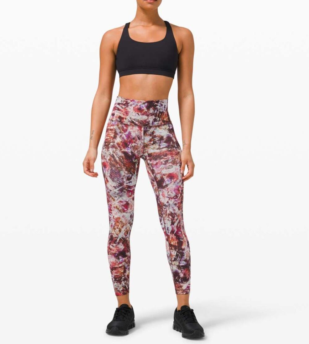 Lululemon Wunder Train High Rise Tight 25" Urbantricity Multi W5CQOS Size 4